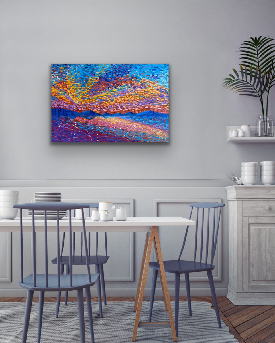 SUNRISE 61x91.5 cm acrylic on canvas original painting