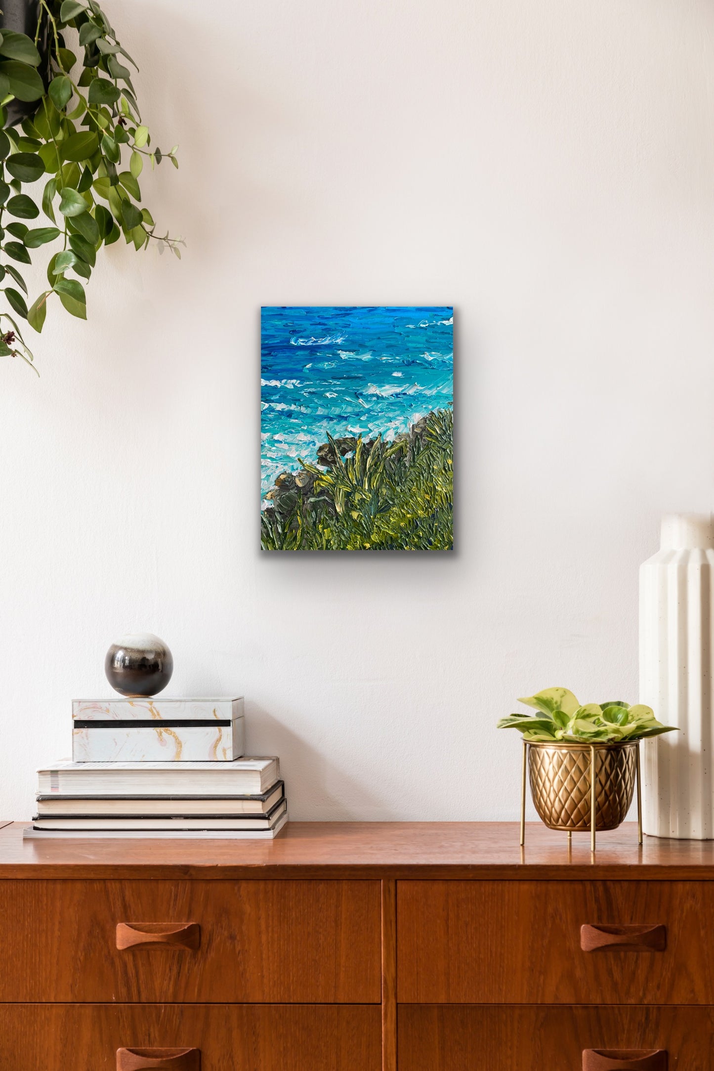 TAMARAMA BEACH 41x51 cm acrylic on canvas original painting