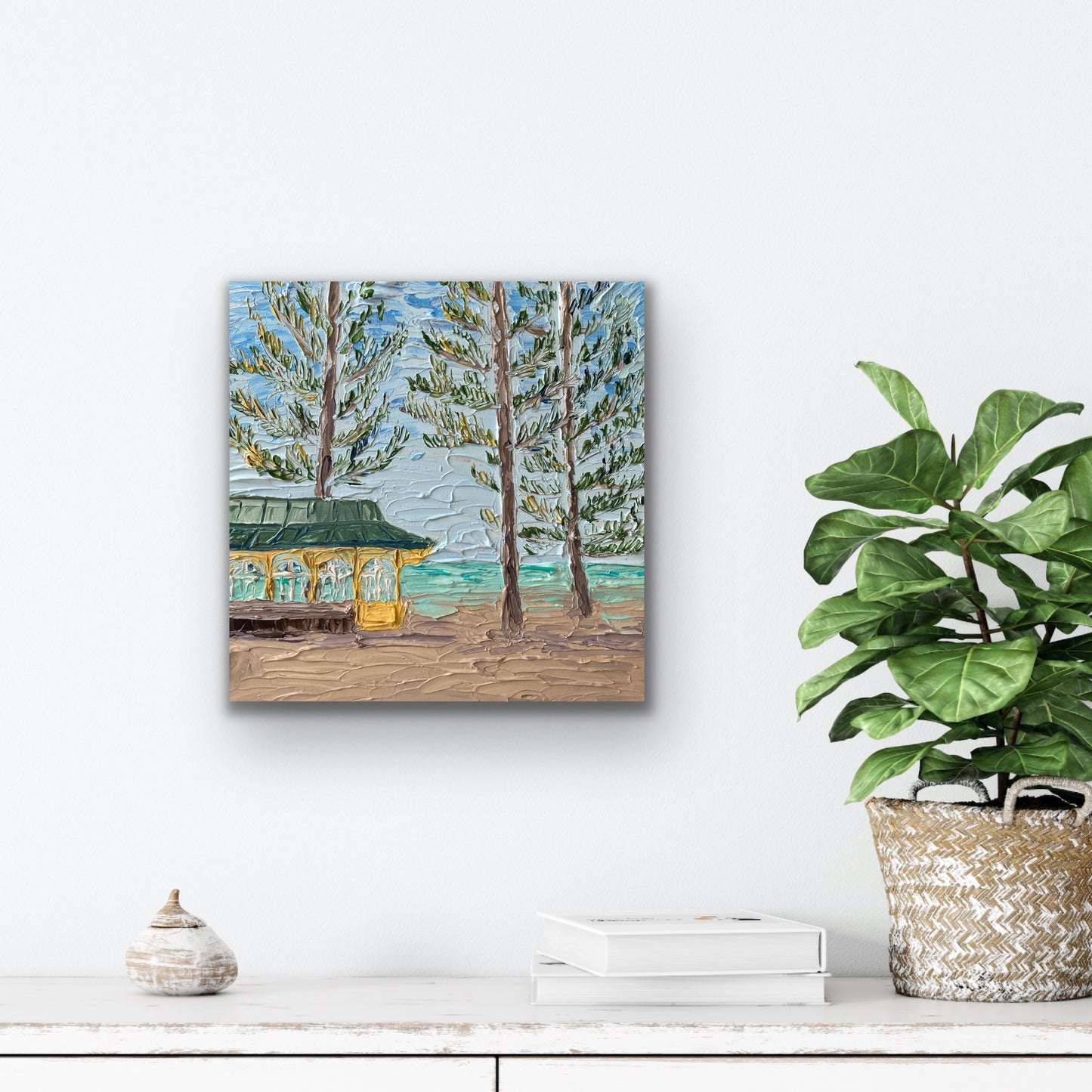 MANLY BEACH 30.5x30.5 cm acrylic on canvas original painting