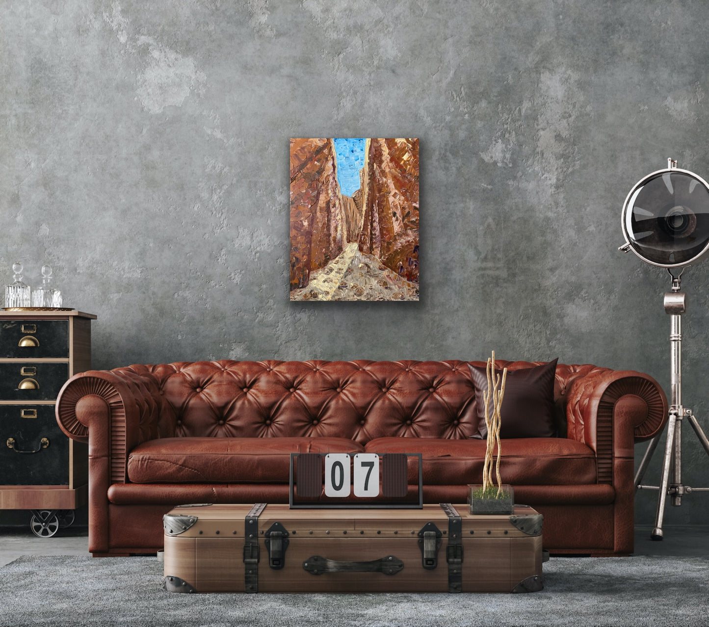 STANDLEY CHASM 61x76 cm acrylic on canvas original painting