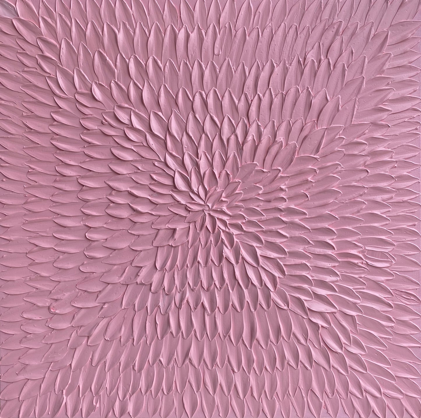 PINK SYMMETRY 66x66 cm acrylic on canvas original painting