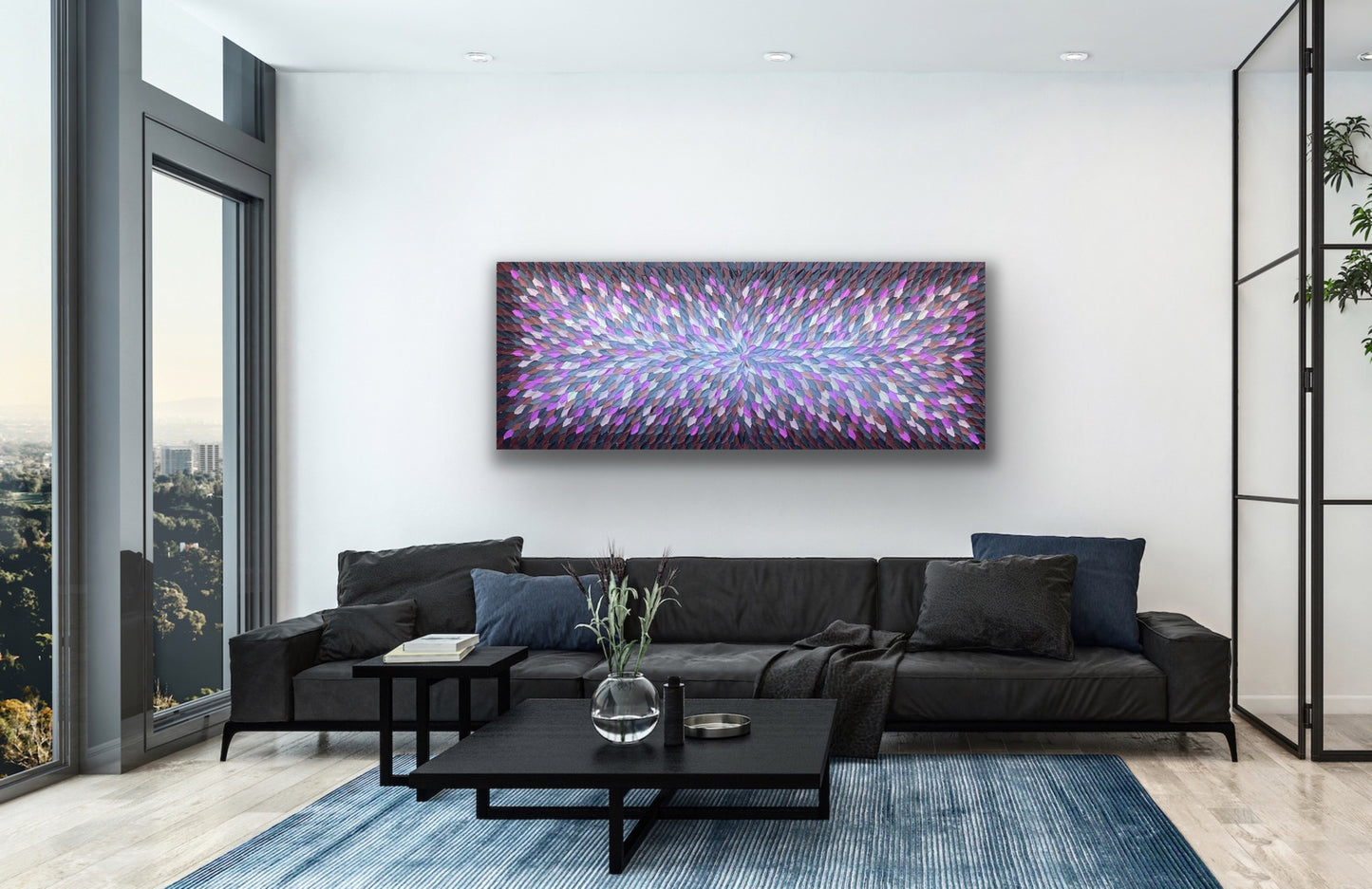 SERENITY 152x61 cm acrylic on canvas original painting