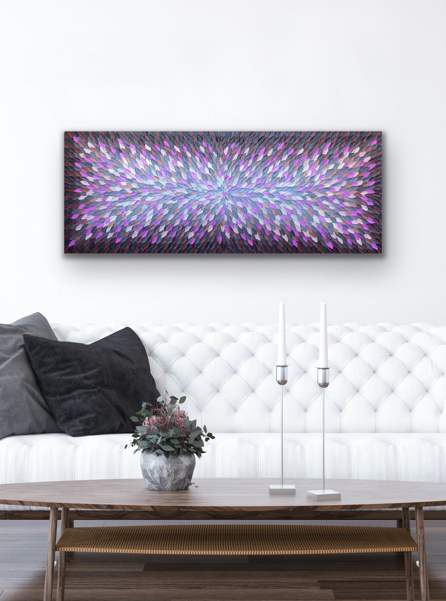 SERENITY 152x61 cm acrylic on canvas original painting