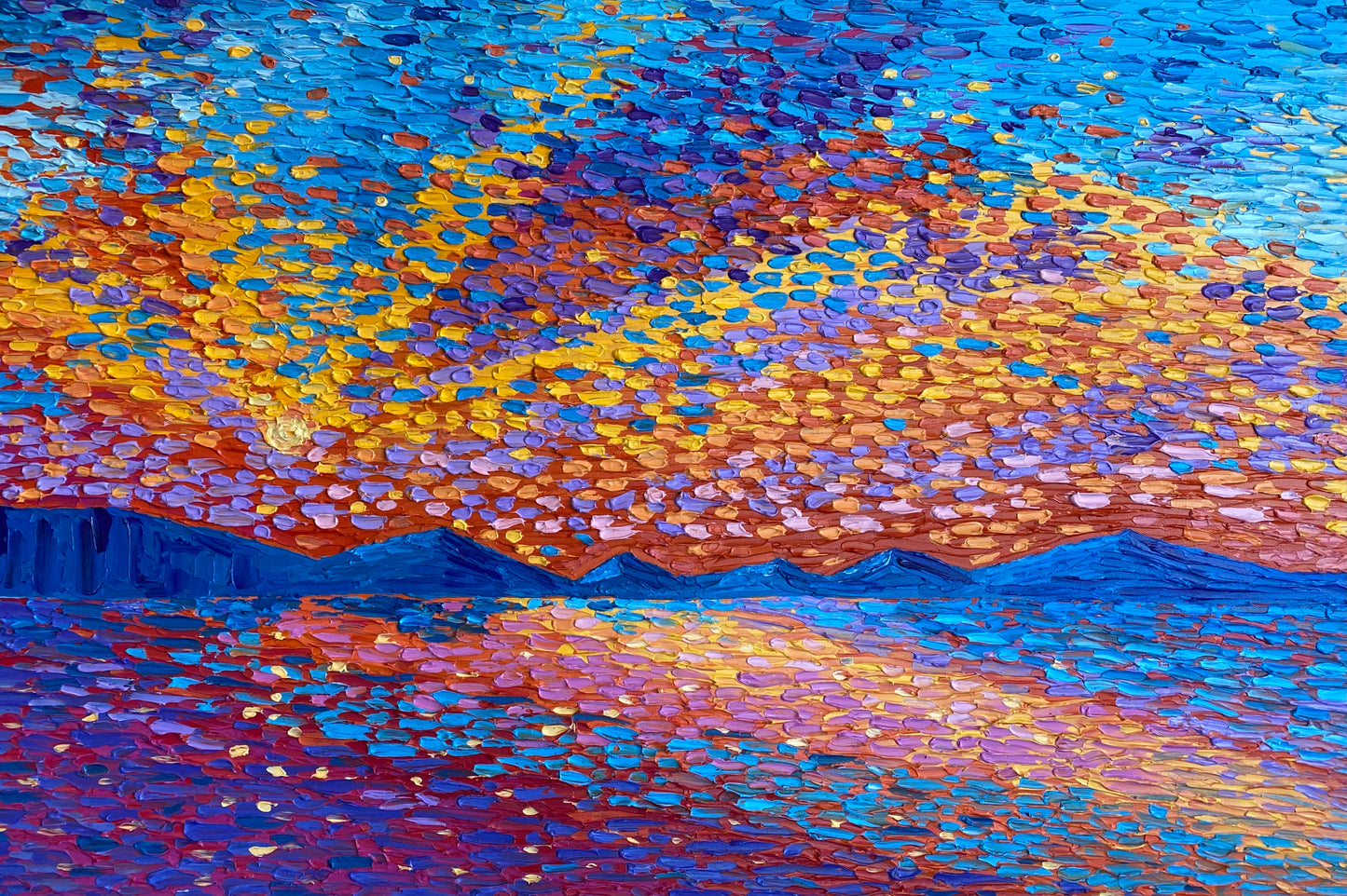 SUNRISE 61x91.5 cm acrylic on canvas original painting