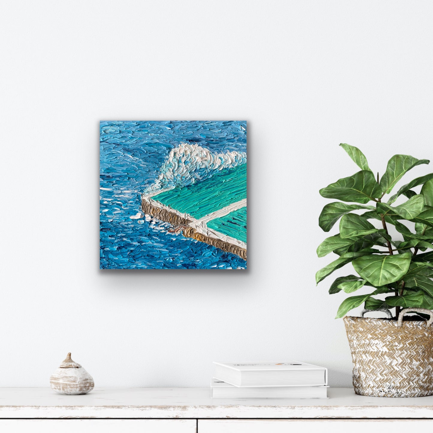 BONDI ICEBERGS 30.5x30.5 cm acrylic on canvas original painting